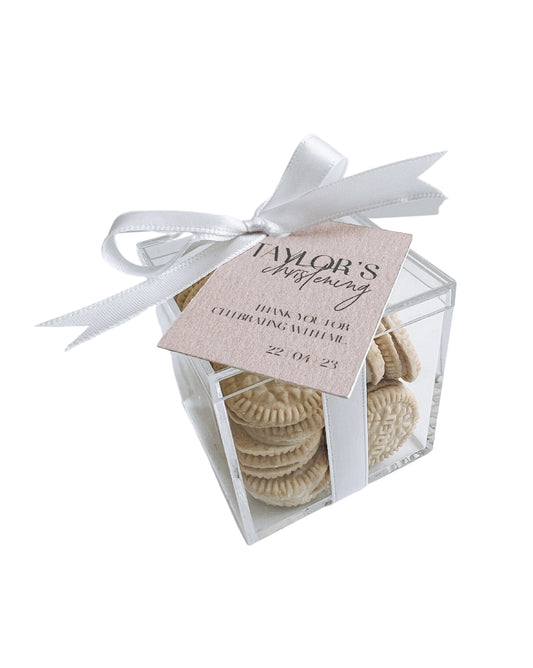 Mini Gold Oreo Bonbonniere Favour in Acrylic Box