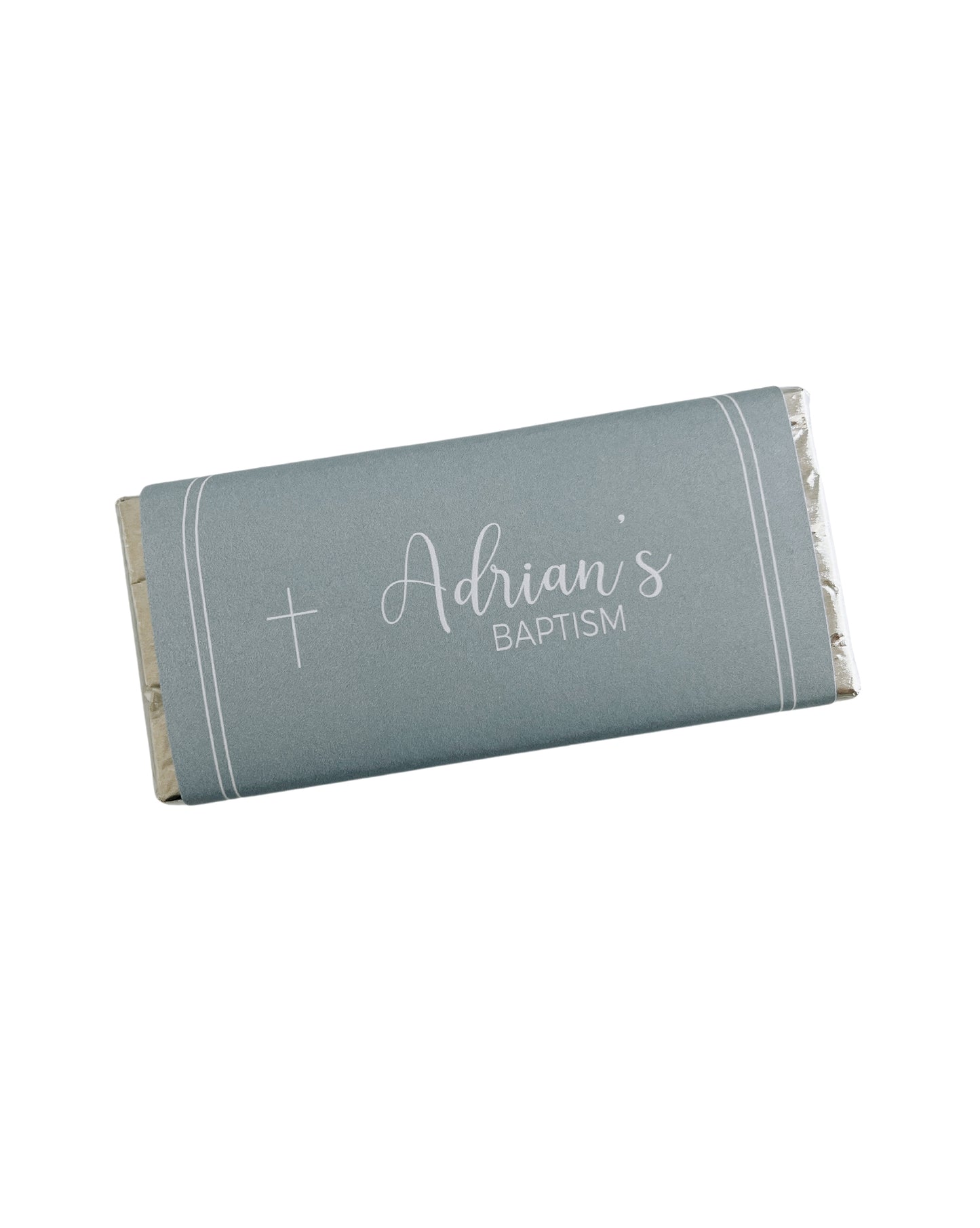 Adrian Christening Baptism Chocolate Bar Bonbonniere Favour