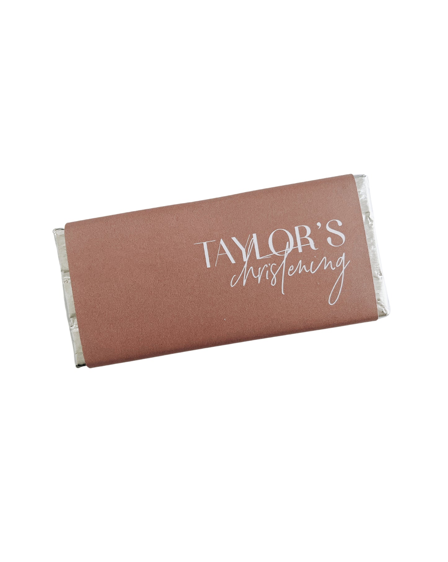 Taylor Christening Baptism Chocolate Bar Bonbonniere Favour