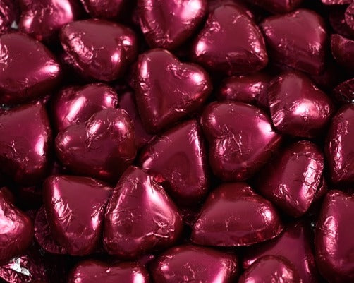 Chocolate Heart & Sugared Almond Bonbonniere Favour in Acrylic Box
