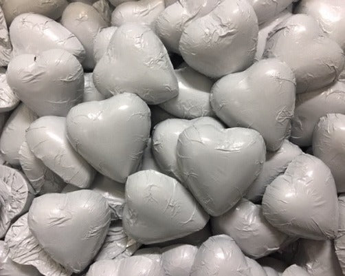 Chocolate Heart & Sugared Almond Bonbonniere Favour in Acrylic Box