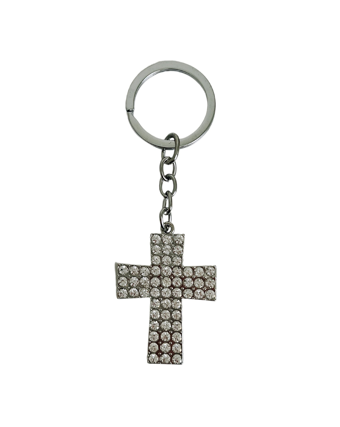 Cross Keyring with Diamantes