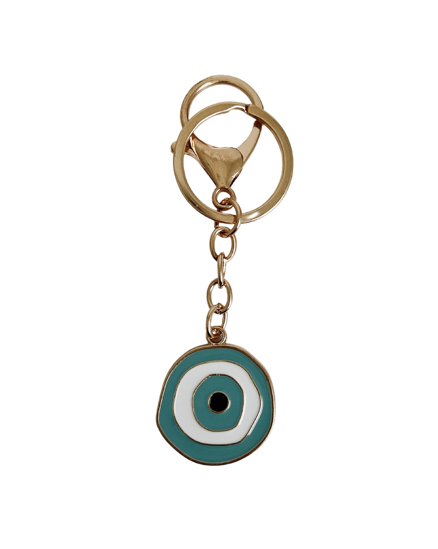 Evil Eye Keyring in Light Blue