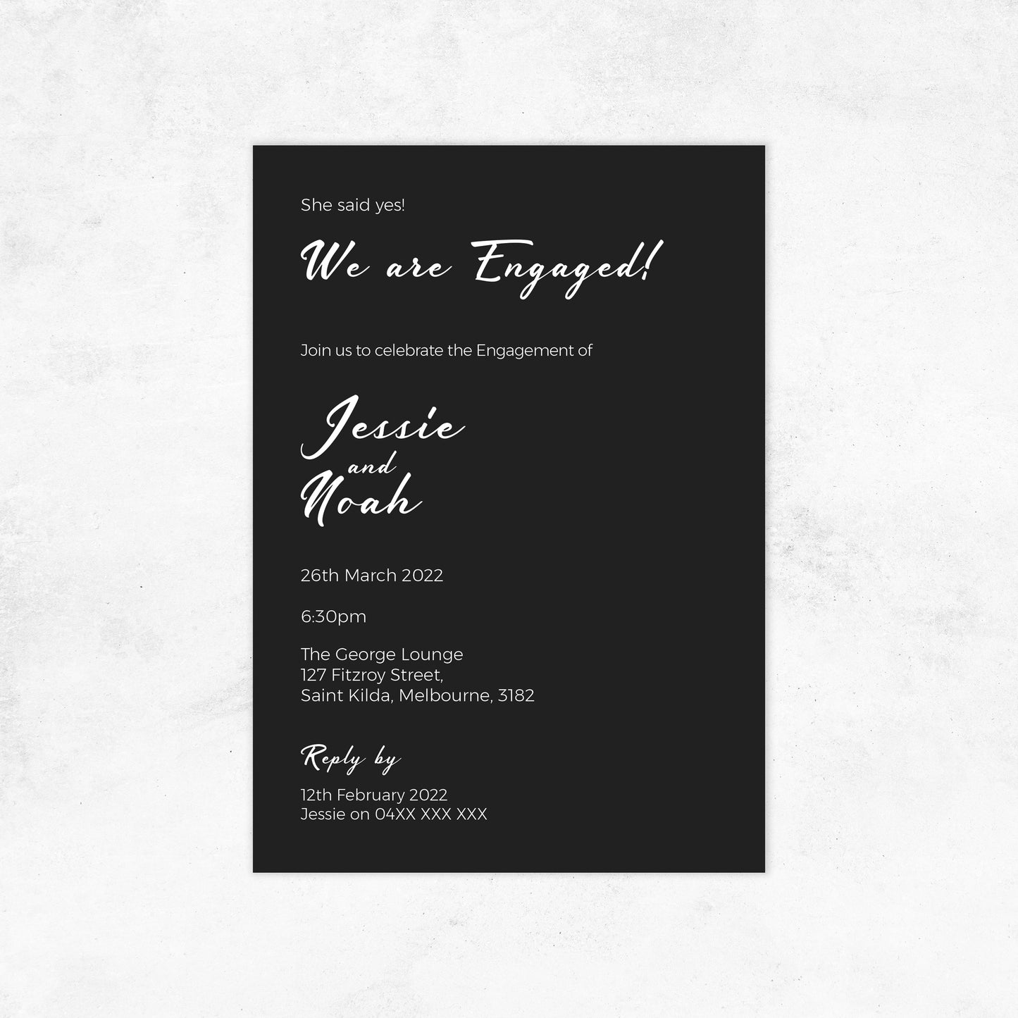 Kyoto Engagement Invitation