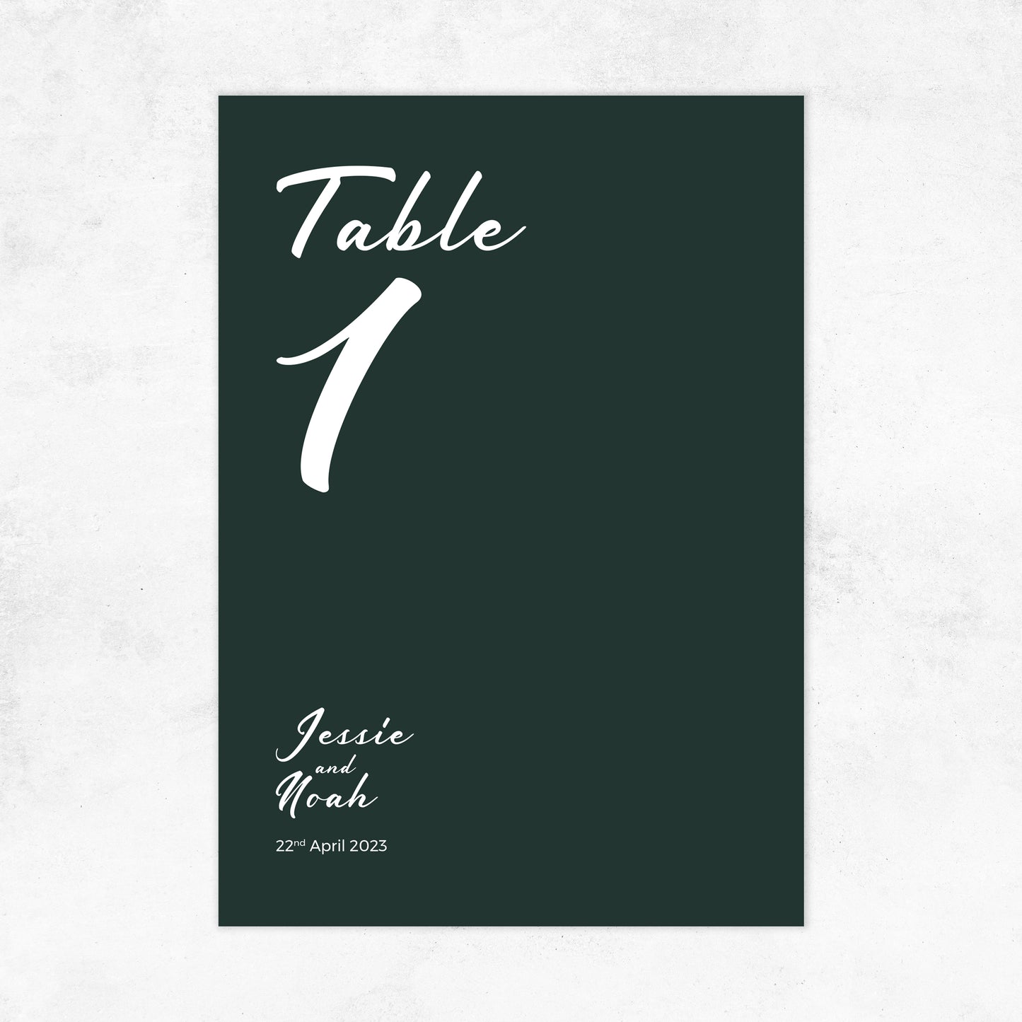 Kyoto Table Number Sign