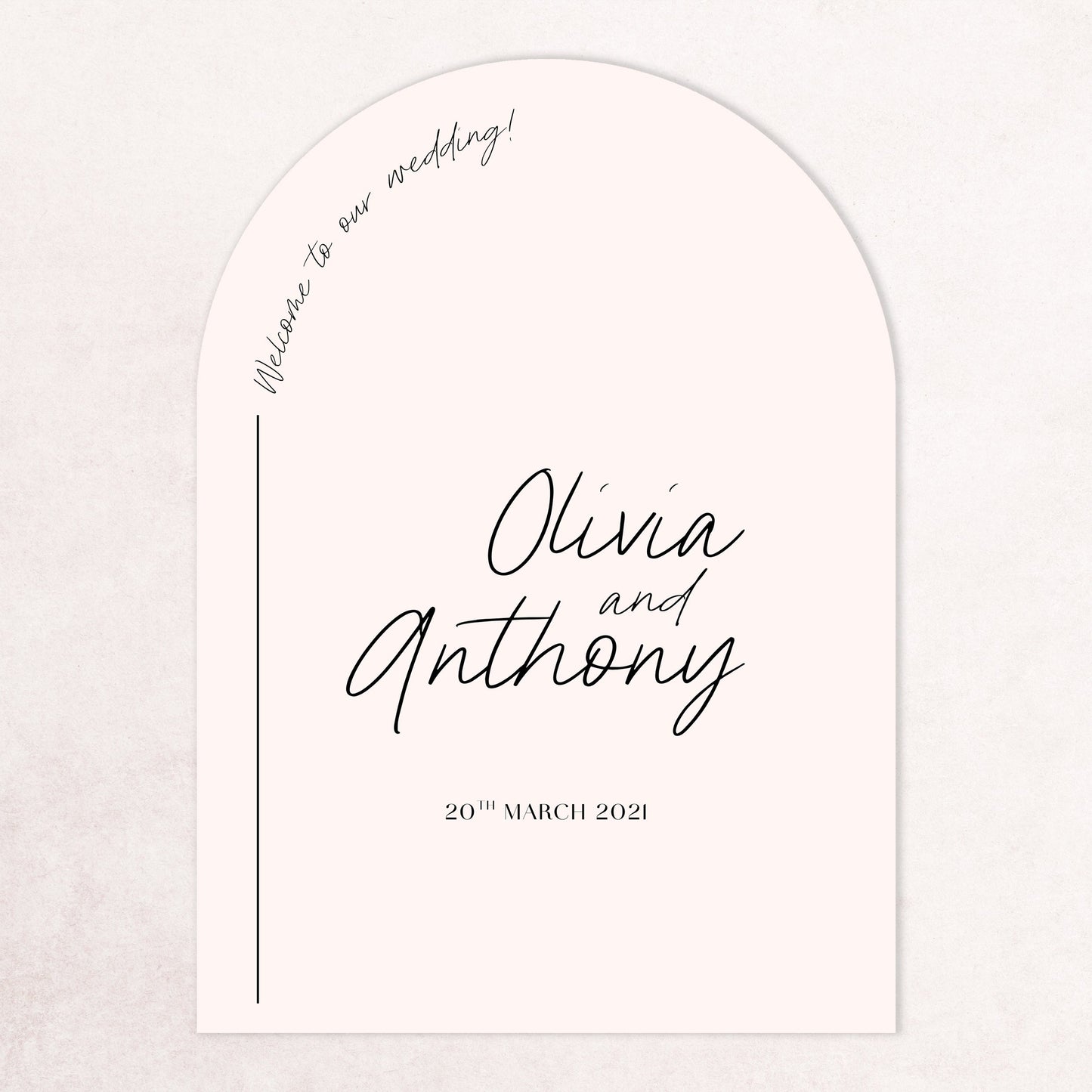 Malibu Welcome Event Sign - X Large