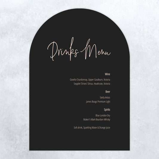 New York Drinks Menu - Medium
