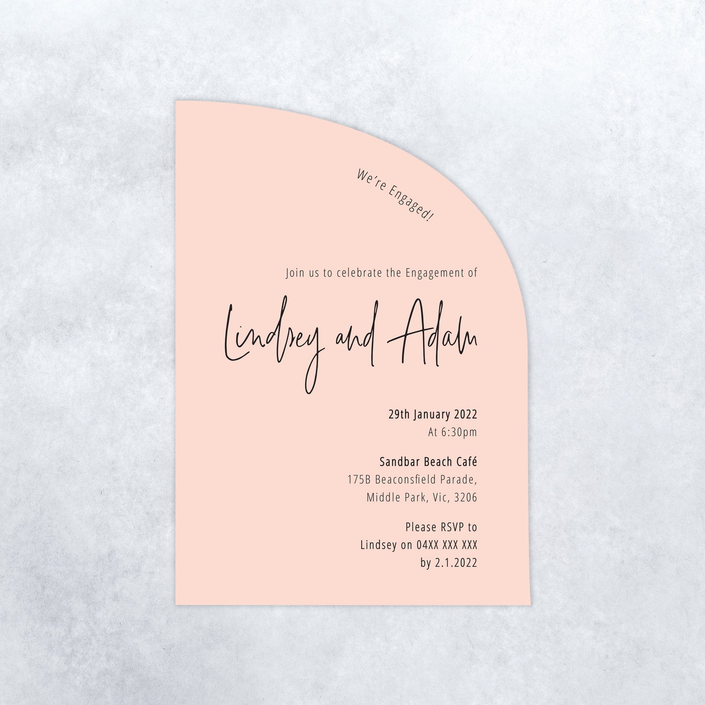 New York Engagement Invitation