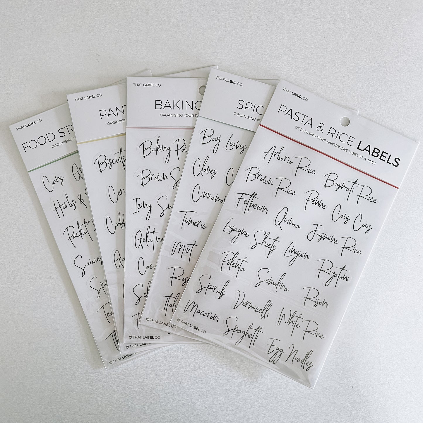 Kitchen Organising Label Pack Bundle - Over 80 Labels - Handwritten Font