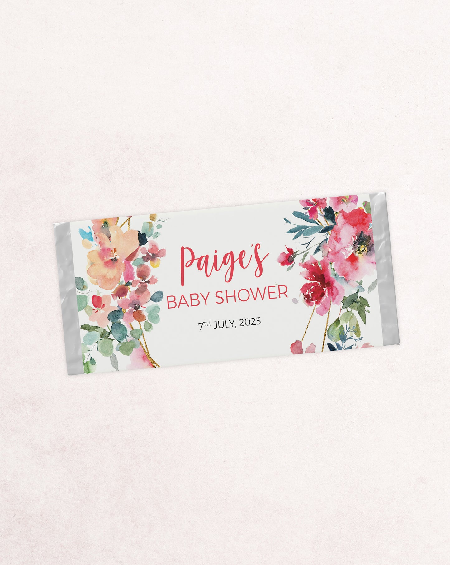 Paige Baby Shower Chocolate Bar Bonbonniere Favour
