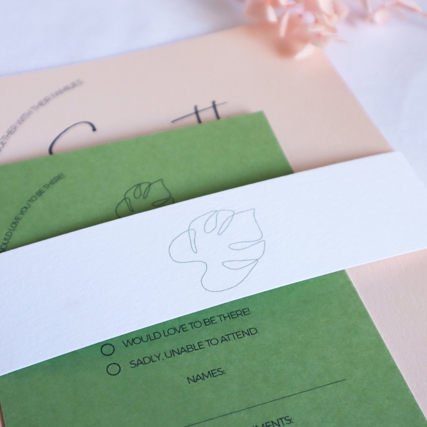 Palm Springs Wedding Invitation Band