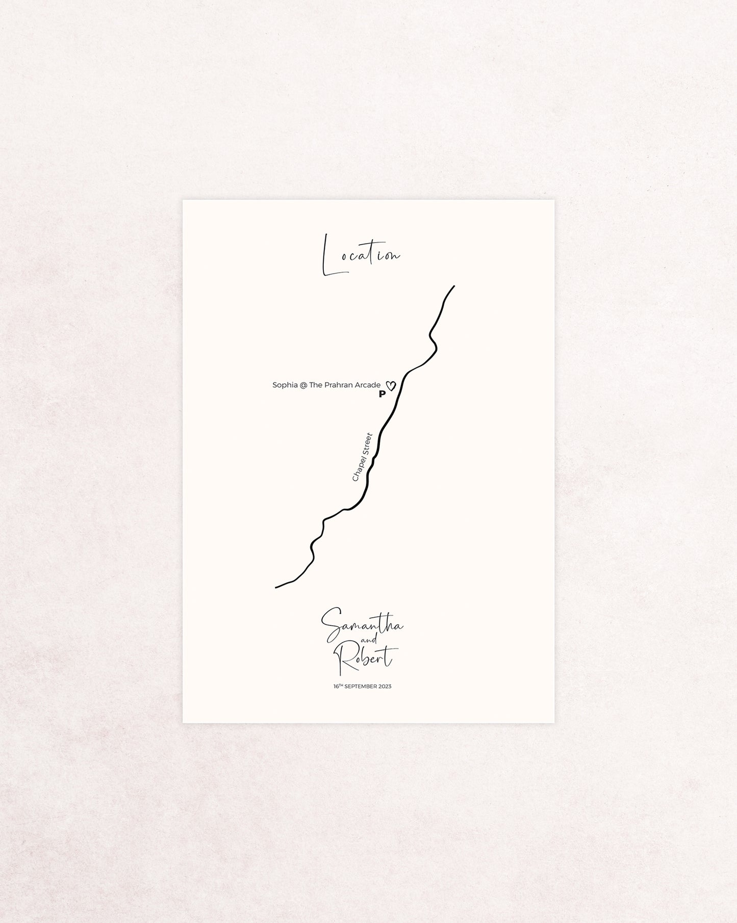Palm Springs Five Card Wedding Invitation Suite