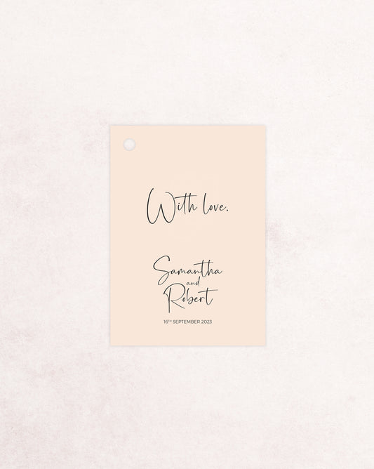 Palm Springs Bonbonierre Favour Tags