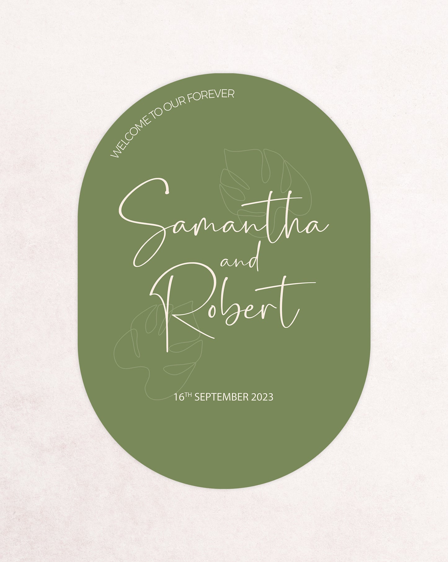 Palm Springs Welcome Event Sign - X Large