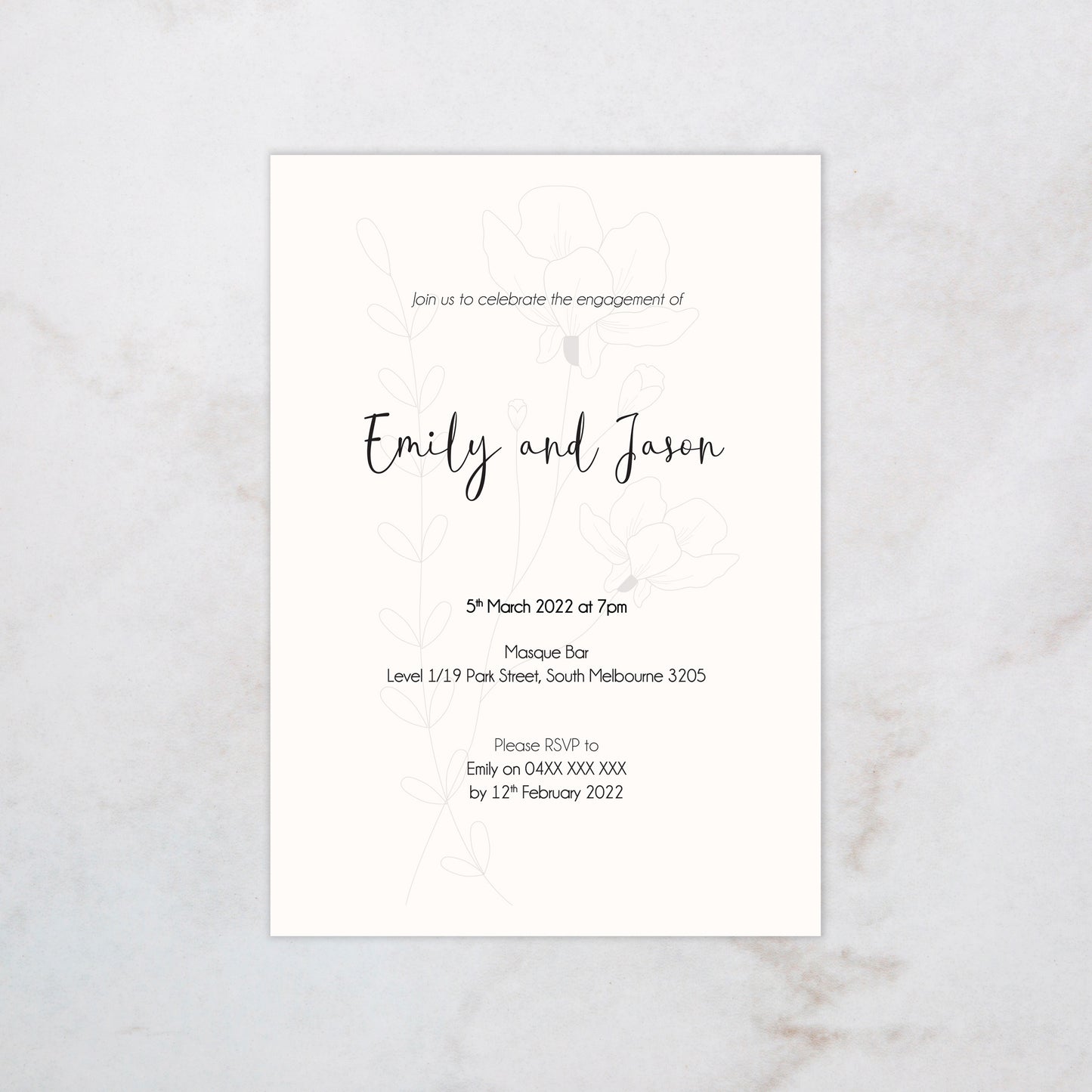 Paris Engagement Invitation