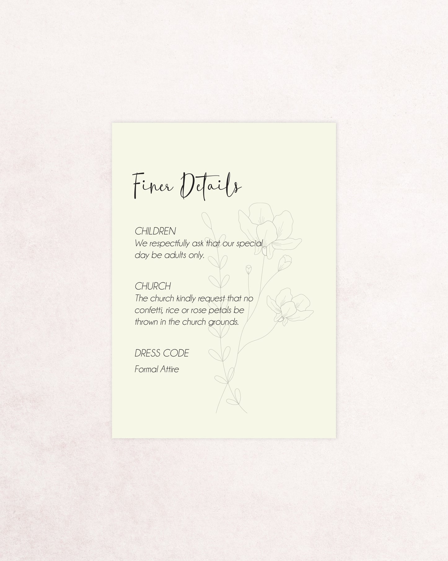Paris Three Card Wedding Invitation Suite