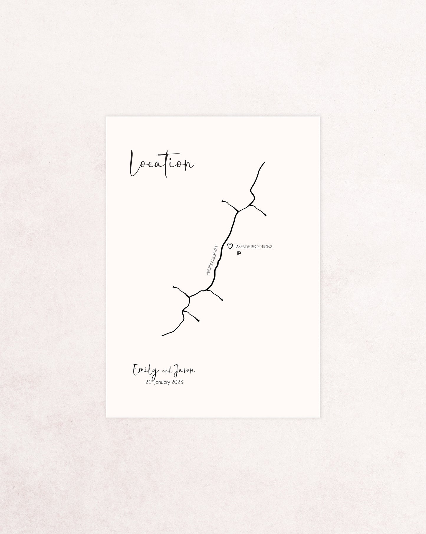 Paris Five Card Wedding Invitation Suite