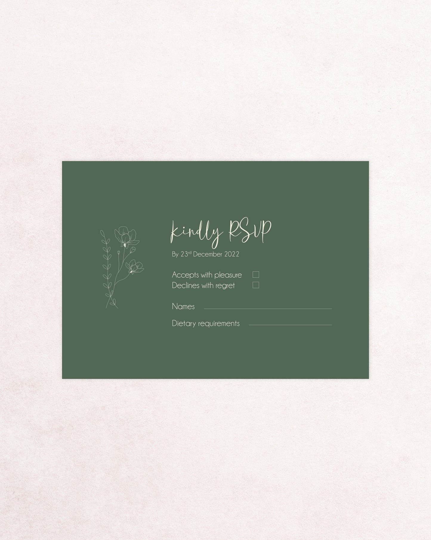 Paris Two Card Wedding Invitation Suite