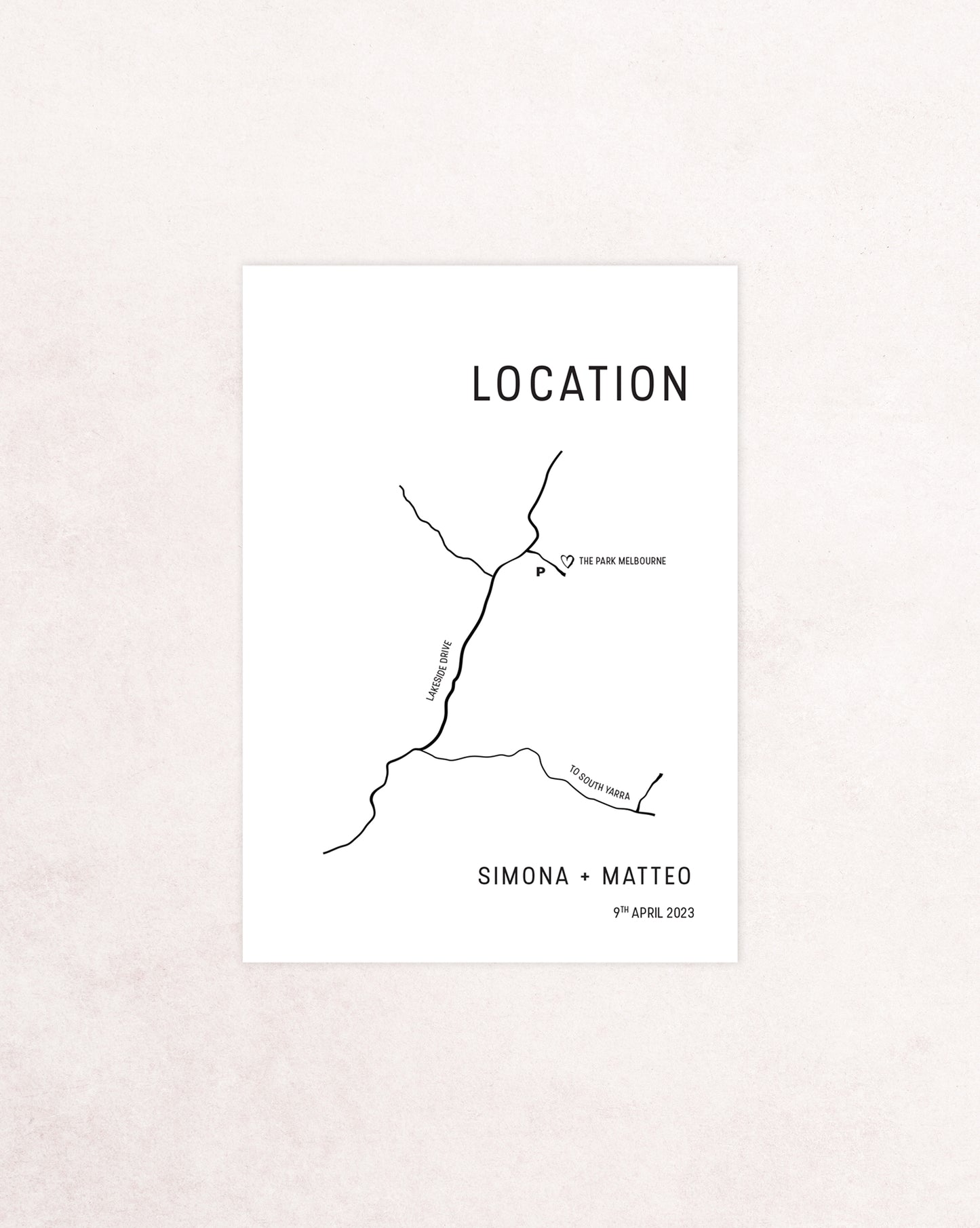 Tuscany Five Card Wedding Invitation Suite