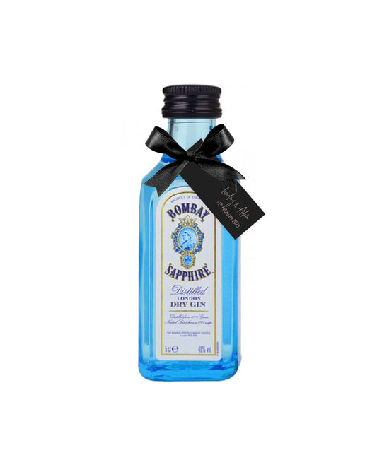 Mini Bombay Sapphire Alcohol Bonbonniere Favour