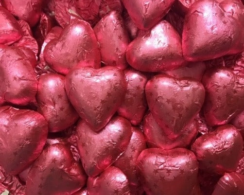 Chocolate Heart & Sugared Almond Bonbonniere Favour in Acrylic Box