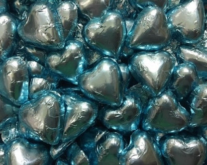Chocolate Heart & Sugared Almond Bonbonniere Favour in Acrylic Box