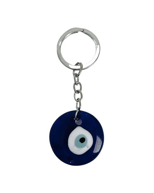 Evil Eye Keyring with Glass Eye Pendant