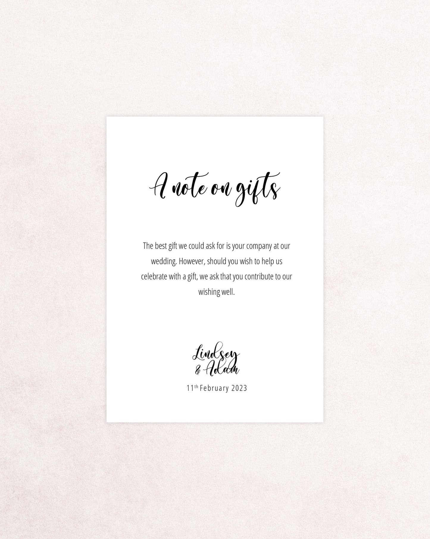 Moonlight Five Card Wedding Invitation Suite
