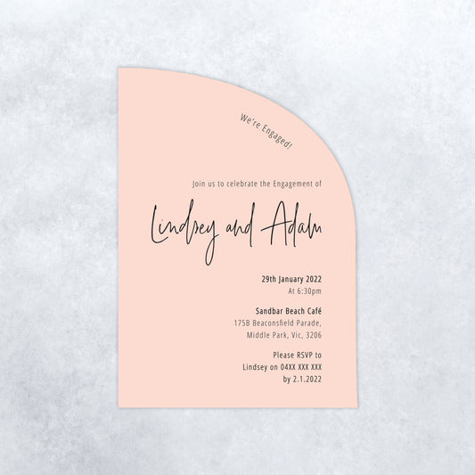 New York Engagement Invitation