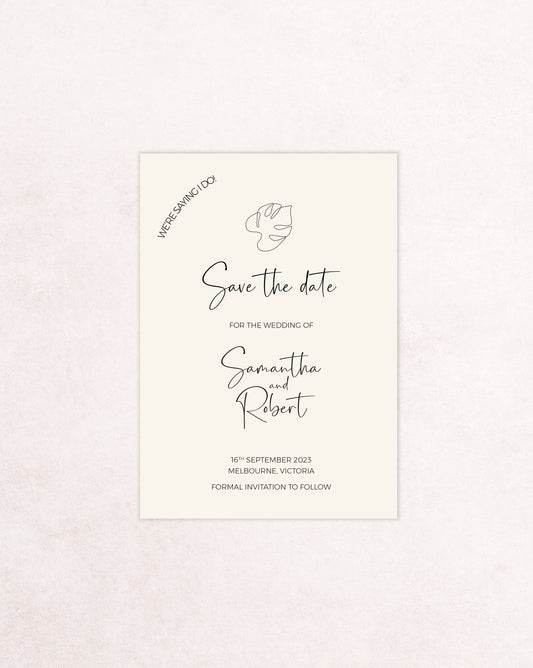 Palm Springs Save The Date Invitation Card
