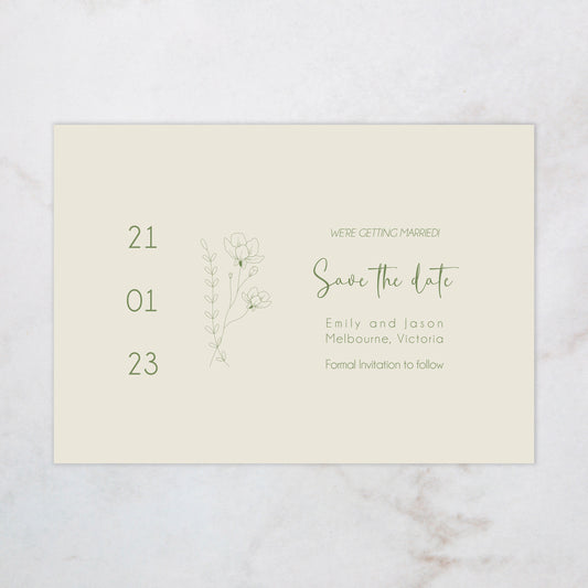 Paris Save The Date Invitation Card