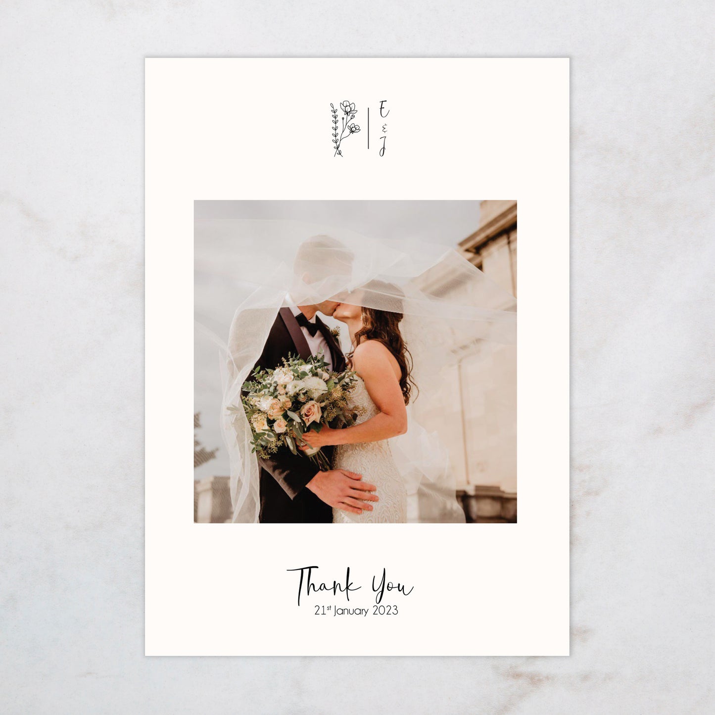 Paris Thank You Card
