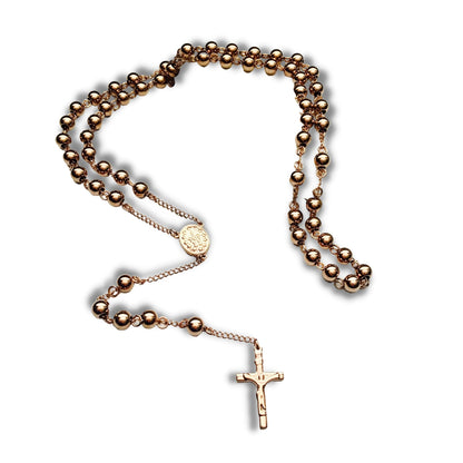 Rosary Necklace Bonbonniere Favour in Acrylic Box