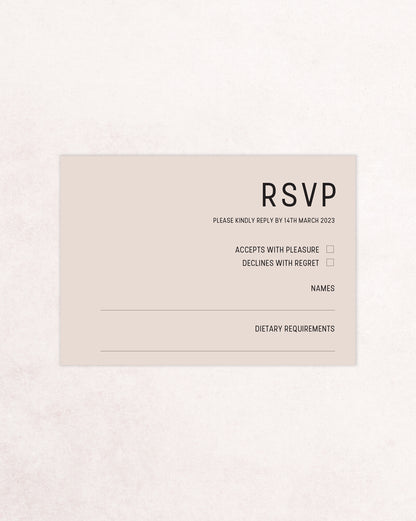 Tuscany Four Card Wedding Invitation Suite
